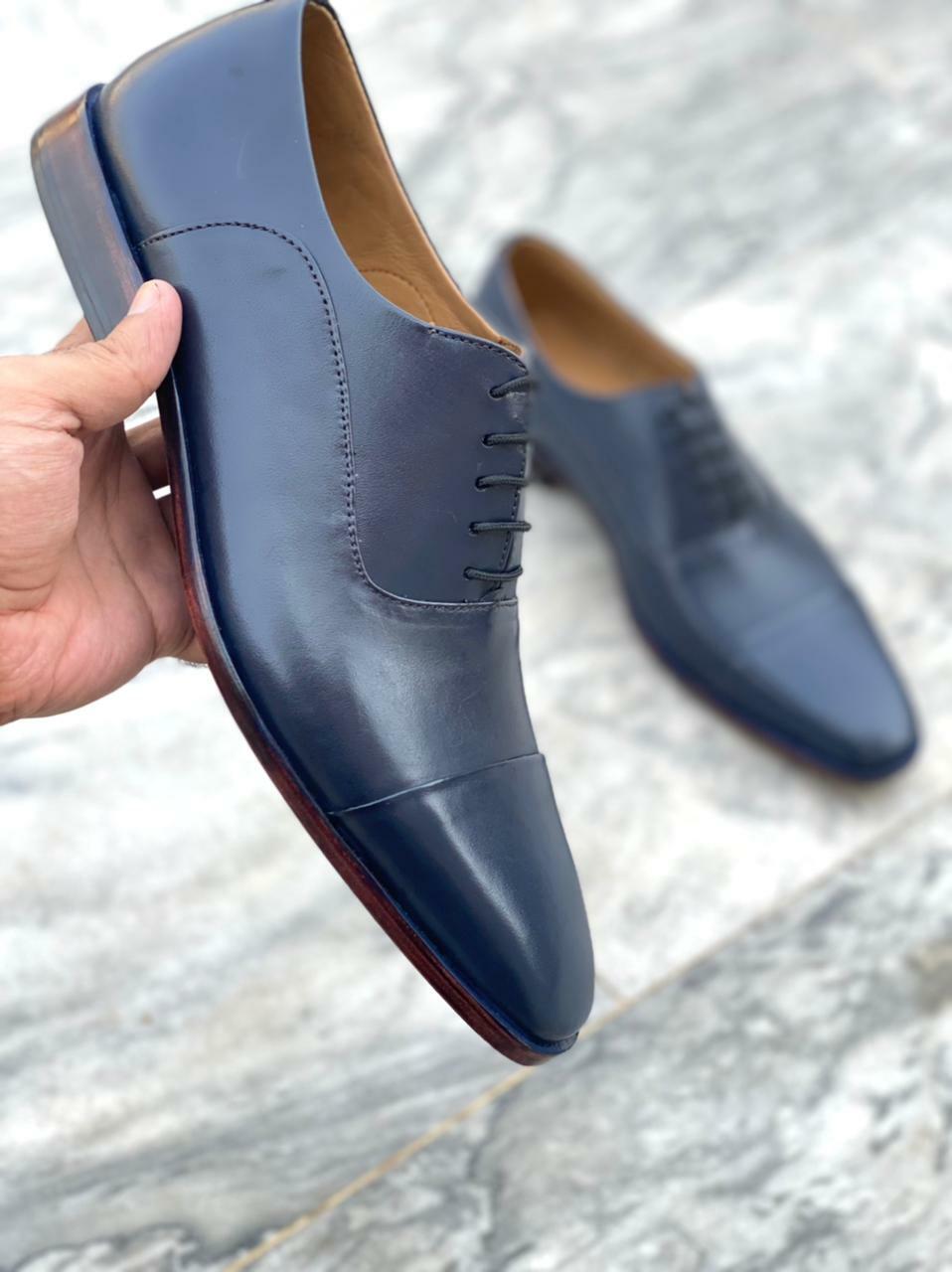 men navy blue shoes